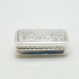 Nathaniel Mills Victorian Sterling Silver Vinaigrette Antique 1848 Birmingham