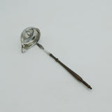 Georgian Sterling Silver Wooden Handle Carlos III Coin Toddy Ladle 1785 Antique