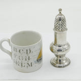 George II Sterling Silver Lion Crest Muffineer Sugar Caster Antique 1750 London