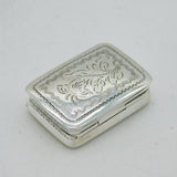Nathaniel Mills Victorian Sterling Silver Vinaigrette Antique 1848 Birmingham