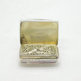 Nathaniel Mills Victorian Sterling Silver Vinaigrette Antique 1848 Birmingham