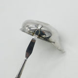 Georgian Sterling Silver Wooden Handle Carlos III Coin Toddy Ladle 1785 Antique