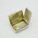 Nathaniel Mills Victorian Sterling Silver Vinaigrette Antique 1848 Birmingham