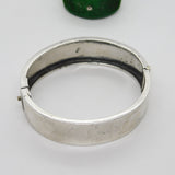 Victorian Sterling Silver Aesthetic Bird Floral Pattern Bangle Antique 1883 Birmingham