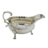 George III Sterling Silver Paw Foot Sauce Boat Antique 1768 London