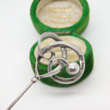 Charles Horner Sterling Silver Nouveau Pattern Hat Pin Antique 1912 Chester