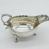 George III Sterling Silver Paw Foot Sauce Boat Antique 1768 London