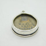 Edwardian Sterling Silver 'What Are Trumps?' Cards Marker Fob Antique Birmingham
