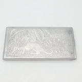 WWII-era 'Trench Art' Aluminium Large Cigarette Case from Sierra Leone c1945
