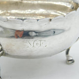 George III Sterling Silver Paw Foot Sauce Boat Antique 1768 London