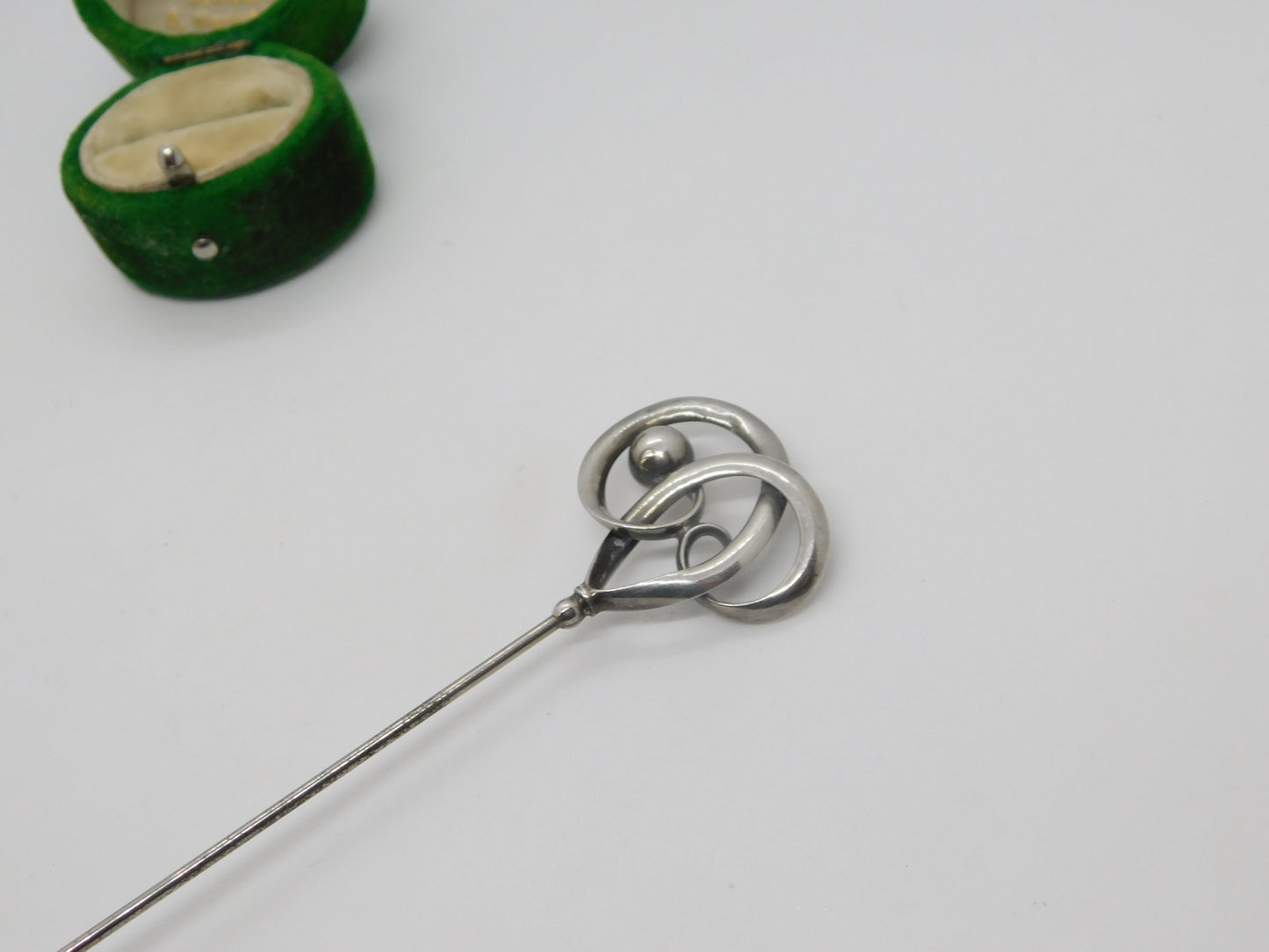 Charles Horner Sterling Silver Nouveau Pattern Hat Pin Antique 1912 Chester