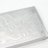 WWII-era 'Trench Art' Aluminium Large Cigarette Case from Sierra Leone c1945