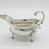 George III Sterling Silver Paw Foot Sauce Boat Antique 1768 London