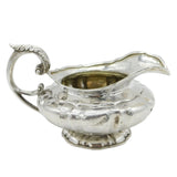 William IV Sterling Silver Scrolled Form Crested Cream Jug Antique 1831 London