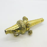 George IV Sterling Silver Gilt Floral Pattern Baby Rattle & Whistle Antique 1829 Birmingham