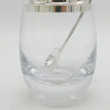 Shona Marsh Sterling Silver & Glass Honey or Jam Pot Vintage London