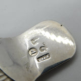 Early Victorian Dutch Sterling Silver Scallop Shell Bowl Tea Caddy Spoon c1840