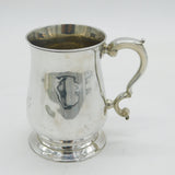 George III Sterling Silver Baluster Tankard Mug Antique 1775 London John King