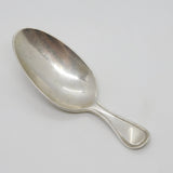 Dutch Sterling Silver Minimal Tea Caddy Spoon Antique 1915 Amsterdam Deco