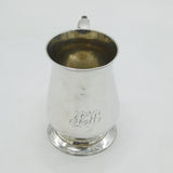George III Sterling Silver Baluster Tankard Mug Antique 1775 London John King