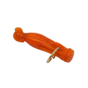 George III 9ct Rose Gold Carved Red Coral Sitting Dog Charm Antique c1820