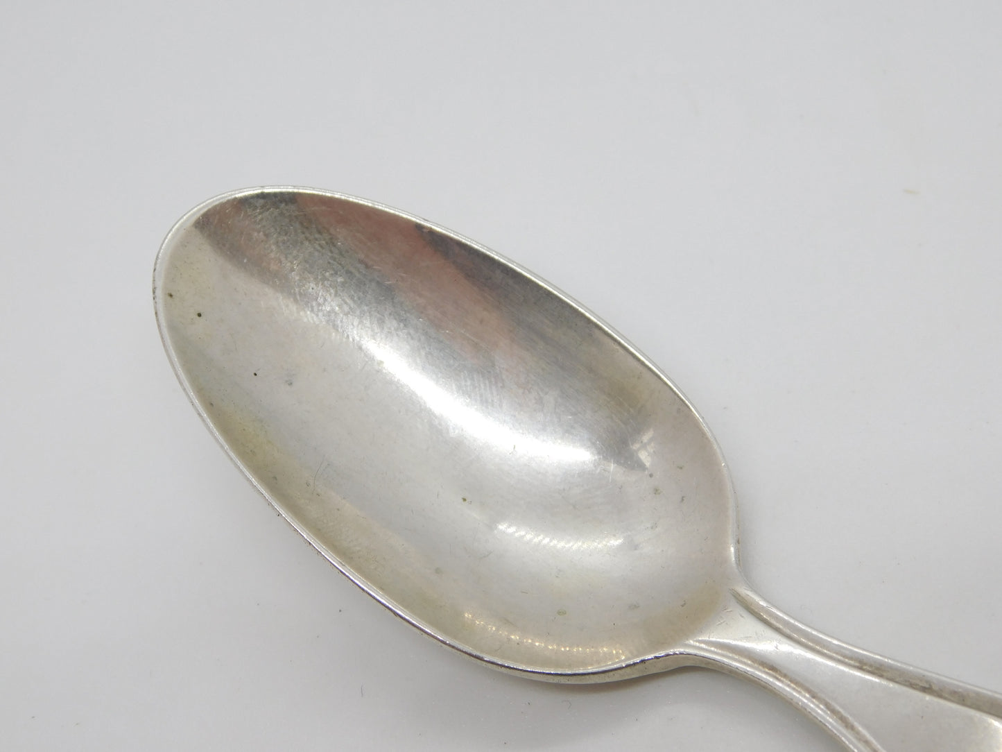 Dutch Sterling Silver Minimal Tea Caddy Spoon Antique 1915 Amsterdam Deco