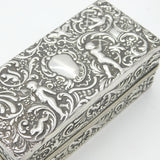 Victorian Sterling Silver Hair Curling Box Set Antique 1899 London Mappin Bros