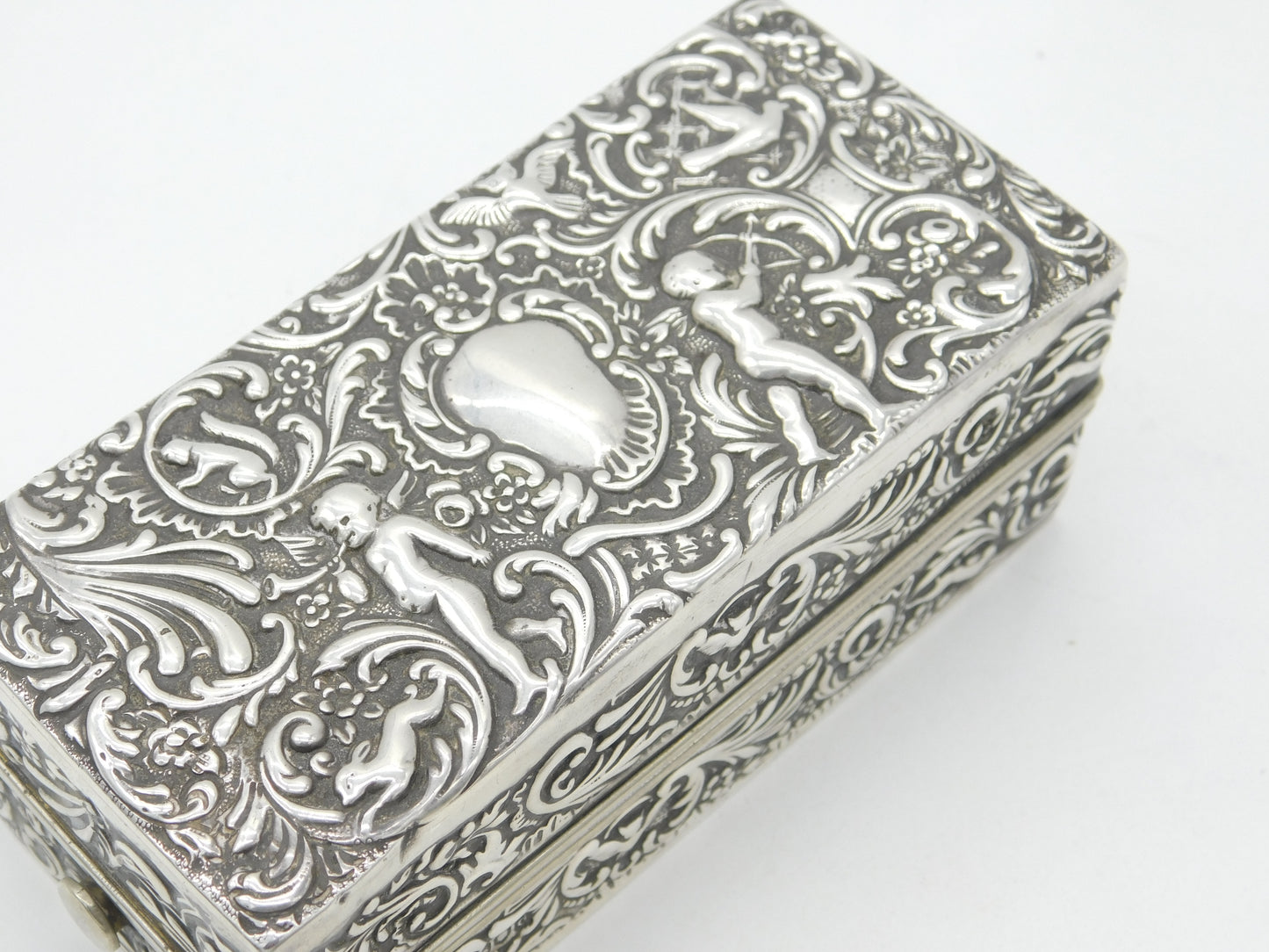 Victorian Sterling Silver Hair Curling Box Set Antique 1899 London Mappin Bros