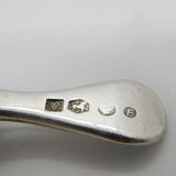 Dutch Sterling Silver Minimal Tea Caddy Spoon Antique 1915 Amsterdam Deco