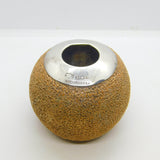 Sterling Silver Mounted Royal Doulton Stoneware Match Striker Antique 1923 Birmingham
