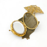 Victorian French Gilt Metal & Cabochon Turquoise Ladies Vanity Purse c1860