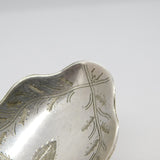 Georgian Dutch Sterling Silver Bright Cut Tea Caddy Spoon 1807 Antique Wegman