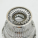 George III Sterling Silver Crested Swing Handle Basket Antique 1771 London