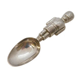 Victorian Silver Plated Novelty Soldier Children's Feeder Spoon Antique