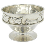 A.E Jones Sterling Silver Fox & Duck Pattern Bowl Antique 1929 Arts & Crafts
