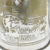 WWII Silver Plated Pint Tankard Detailing the Allied North Africa Campaign c1944