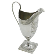 George III Sterling Silver Floral Pattern Pedestal Cream Jug Antique 1791 London