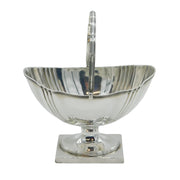 George III Sterling Silver Pedestal Swing-Handle Sugar Bowl Antique 1795 London