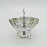 George III Sterling Silver Pedestal Swing-Handle Sugar Bowl Antique 1795 London