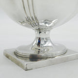 George III Sterling Silver Pedestal Swing-Handle Sugar Bowl Antique 1795 London