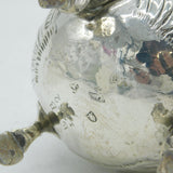 George II Sterling Silver Floral Fluted Cream Jug Antique 1759 London