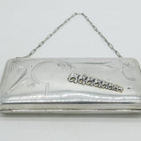 Victorian Russian Large Silver .875 Ladies Purse Elephant Pattern c1890 Antique