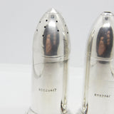 WW1-era Pair of Novelty Sterling Silver Shell Form Salt & Pepper Shakers Antique 1919