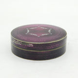 19th Century French .950 Silver Purple-White Guilloche Enamel Jewellery Box c1860