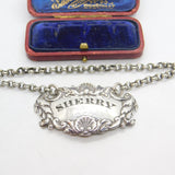 Early Victorian Sterling Silver Sherry Decanter Label 1843 London Antique