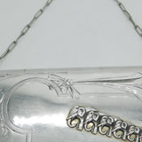 Victorian Russian Large Silver .875 Ladies Purse Elephant Pattern c1890 Antique