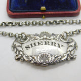 Early Victorian Sterling Silver Sherry Decanter Label 1843 London Antique
