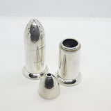 WW1-era Pair of Novelty Sterling Silver Shell Form Salt & Pepper Shakers Antique 1919