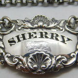 Early Victorian Sterling Silver Sherry Decanter Label 1843 London Antique