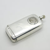 Victorian Sterling Silver Combination Vesta, Sovereign Case & Watch Antique 1888 Chester
